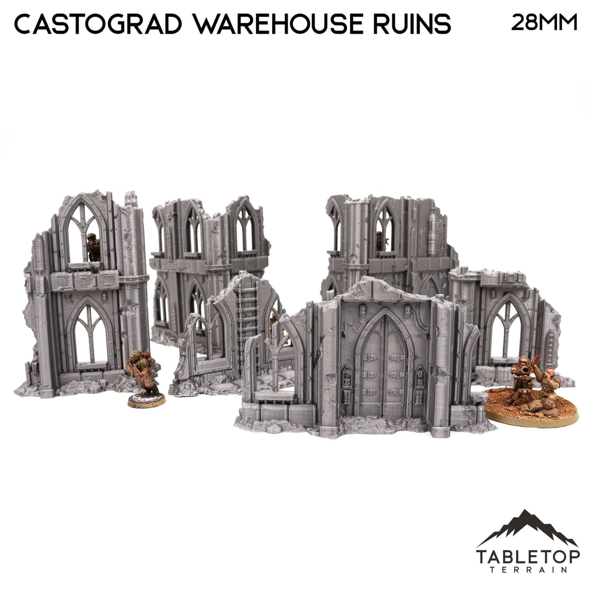 Tabletop Terrain Ruins Castograd Warehouse Ruins