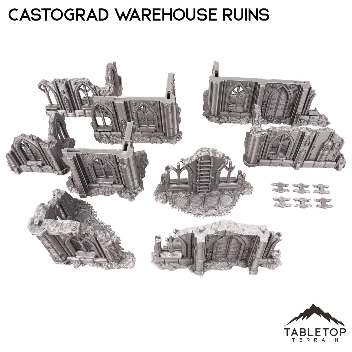 Tabletop Terrain Ruins Castograd Warehouse Ruins