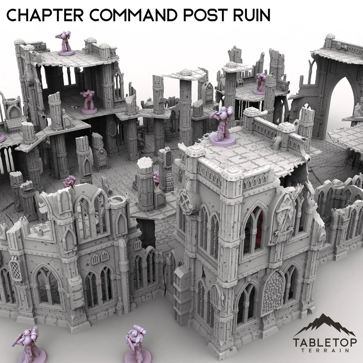 Tabletop Terrain Ruins Chapter Command Post Ruin
