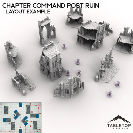 Tabletop Terrain Ruins Chapter Command Post Ruin