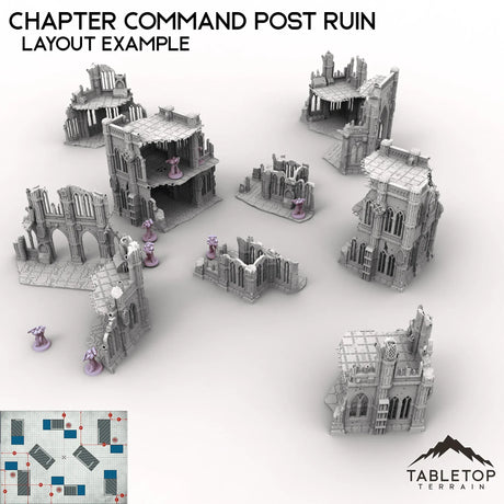 Tabletop Terrain Ruins Chapter Command Post Ruin