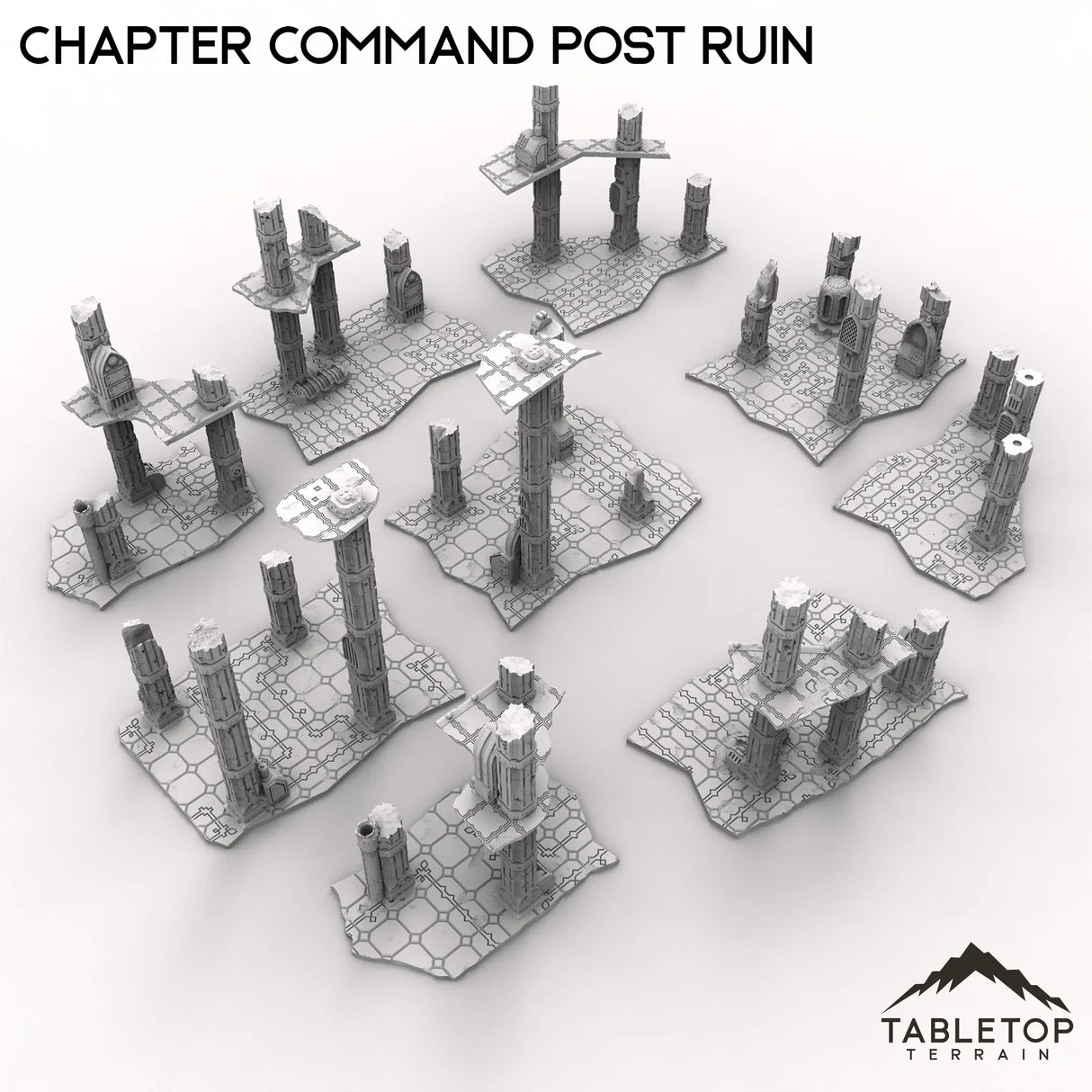 Tabletop Terrain Ruins Chapter Command Post Ruin