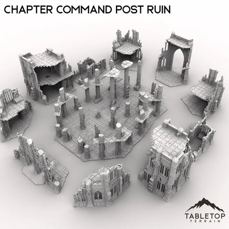 Tabletop Terrain Ruins Chapter Command Post Ruin