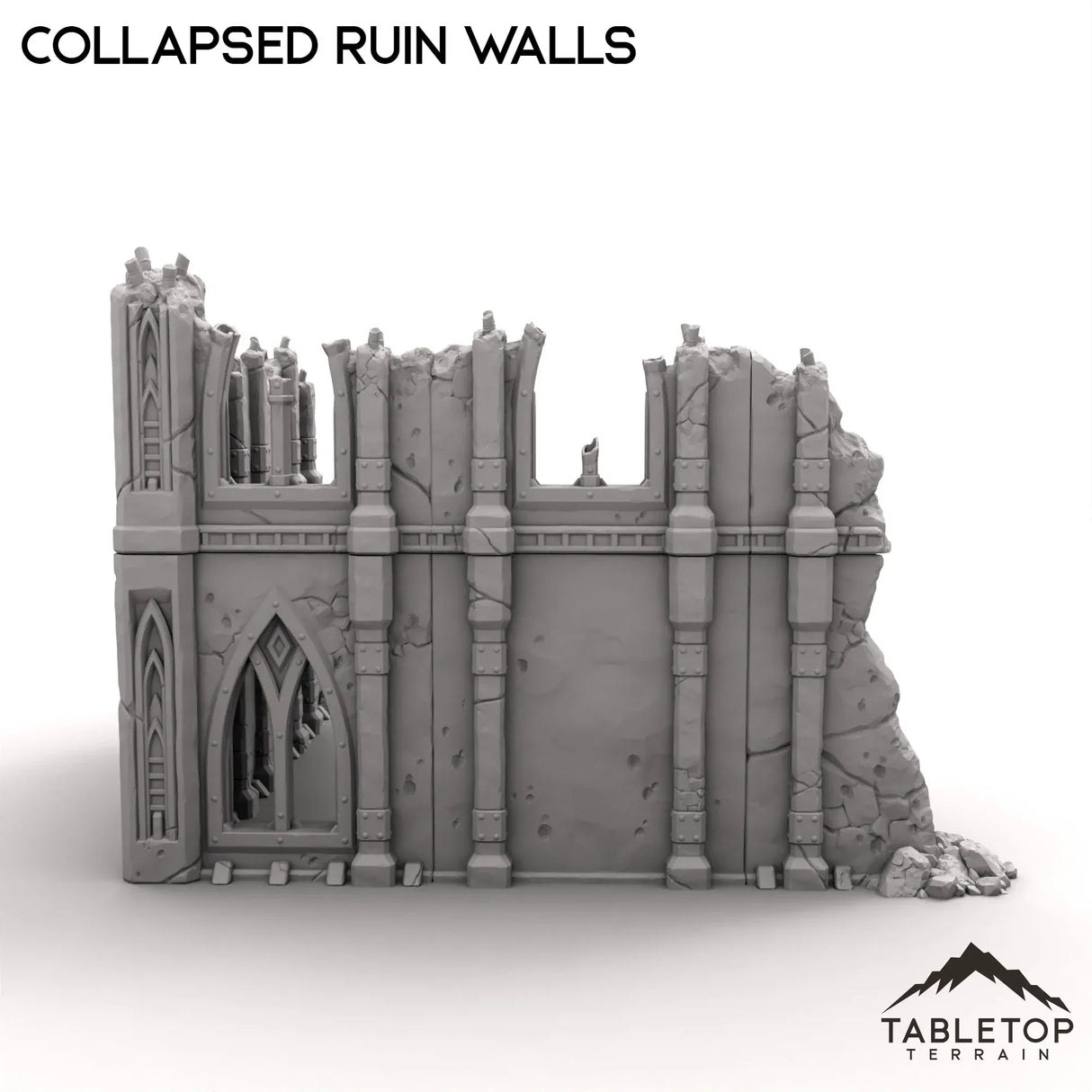 Tabletop Terrain Ruins Collapsed Ruin Walls