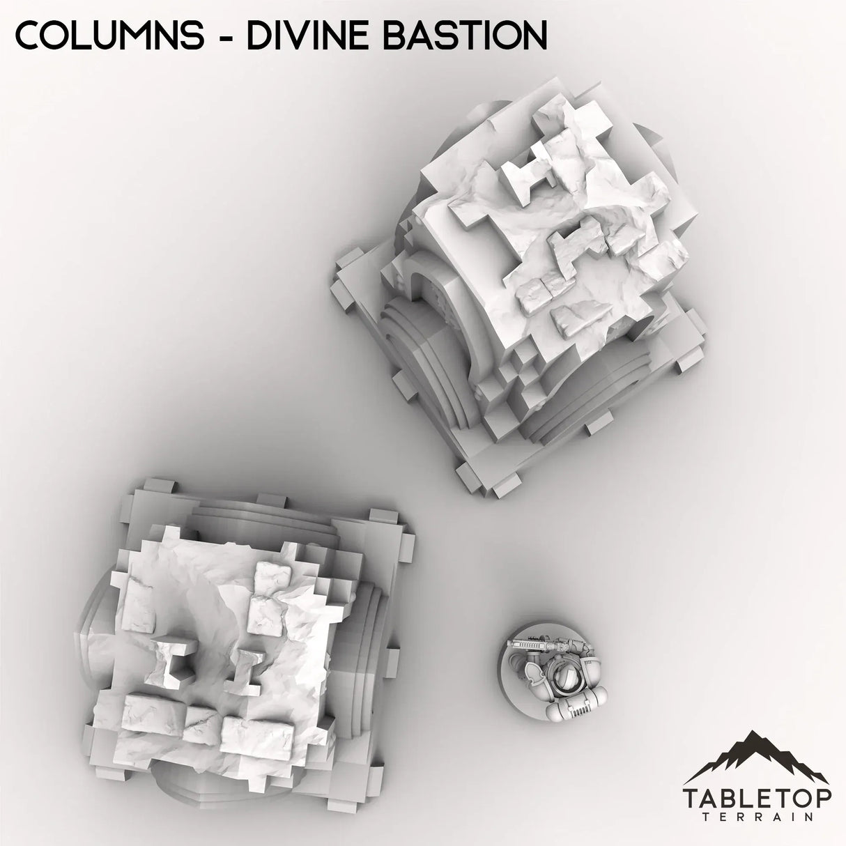 Tabletop Terrain Ruins Columns - Divine Bastion, a Failed Arcology