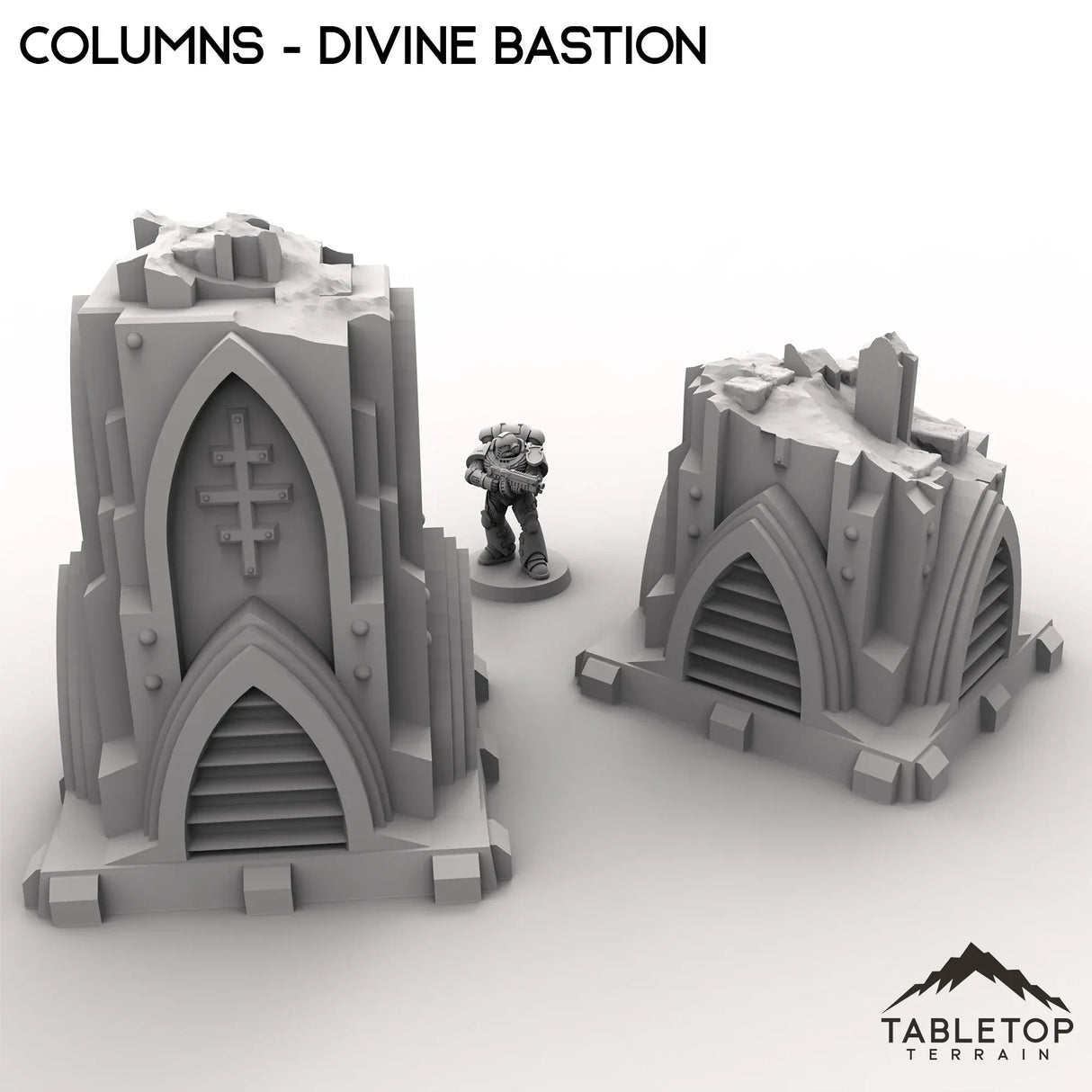 Tabletop Terrain Ruins Columns - Divine Bastion, a Failed Arcology