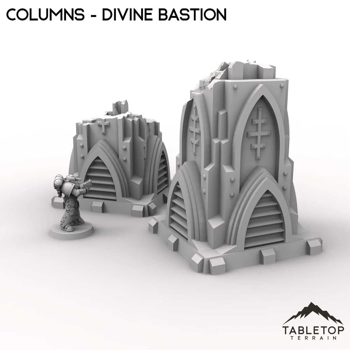 Tabletop Terrain Ruins Columns - Divine Bastion, a Failed Arcology