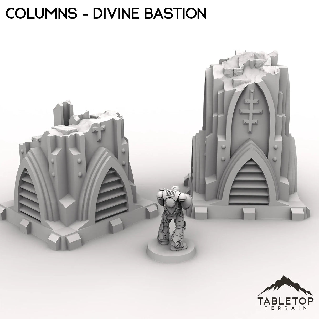 Tabletop Terrain Ruins Columns - Divine Bastion, a Failed Arcology