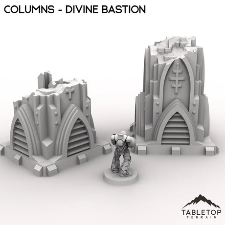 Tabletop Terrain Ruins Columns - Divine Bastion, a Failed Arcology