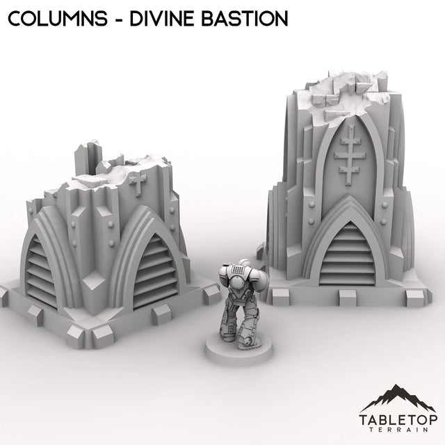 Tabletop Terrain Ruins Columns - Divine Bastion, a Failed Arcology