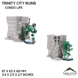 Tabletop Terrain Ruins Condo Life HEXTECH Trinity City Ruins - 6mm