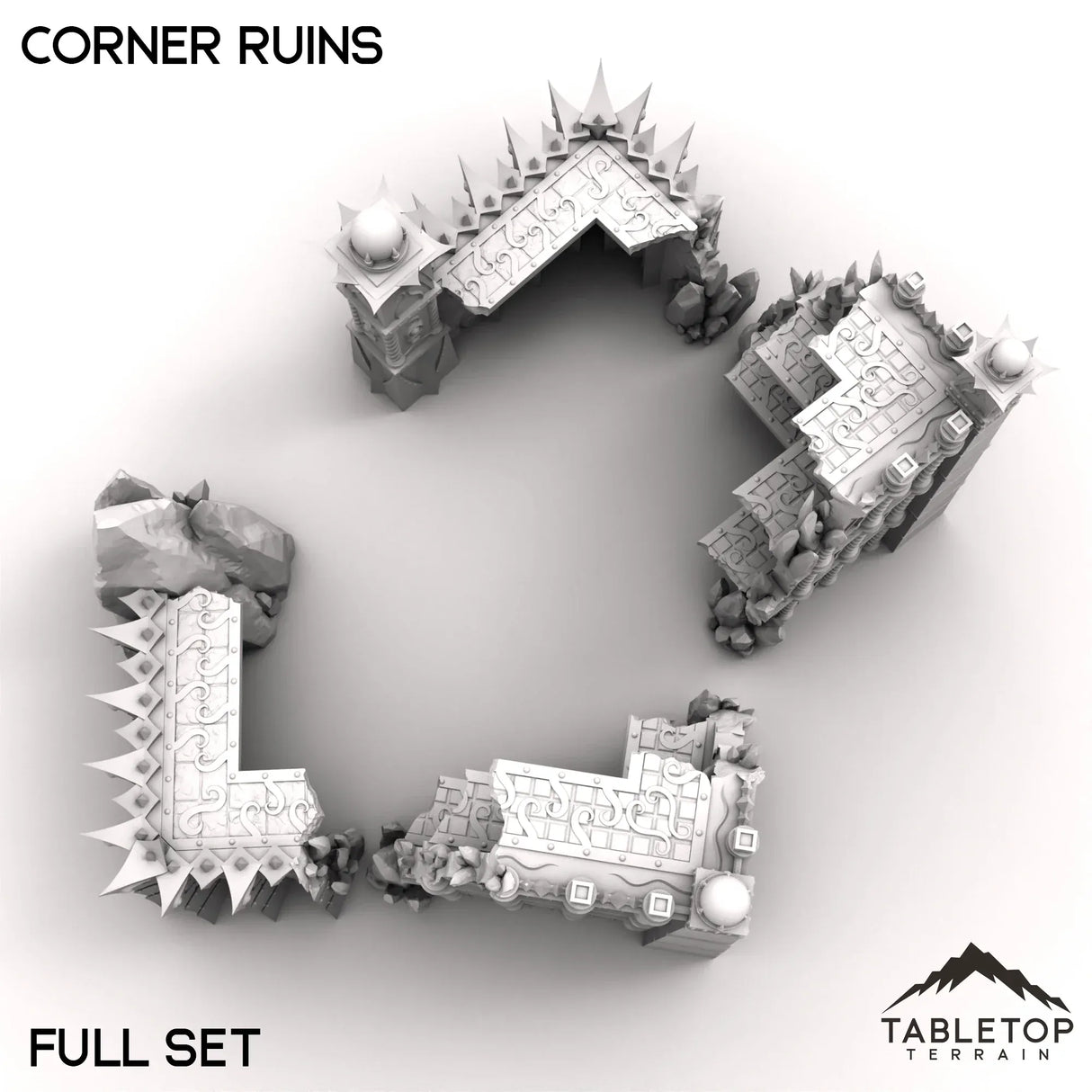 Tabletop Terrain Ruins Corner Ruins - Ithyria, World of Change