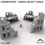 Tabletop Terrain Ruins Corner Ruins - Miasma, Blight World