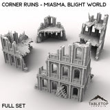 Tabletop Terrain Ruins Corner Ruins - Miasma, Blight World