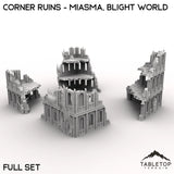 Tabletop Terrain Ruins Corner Ruins - Miasma, Blight World