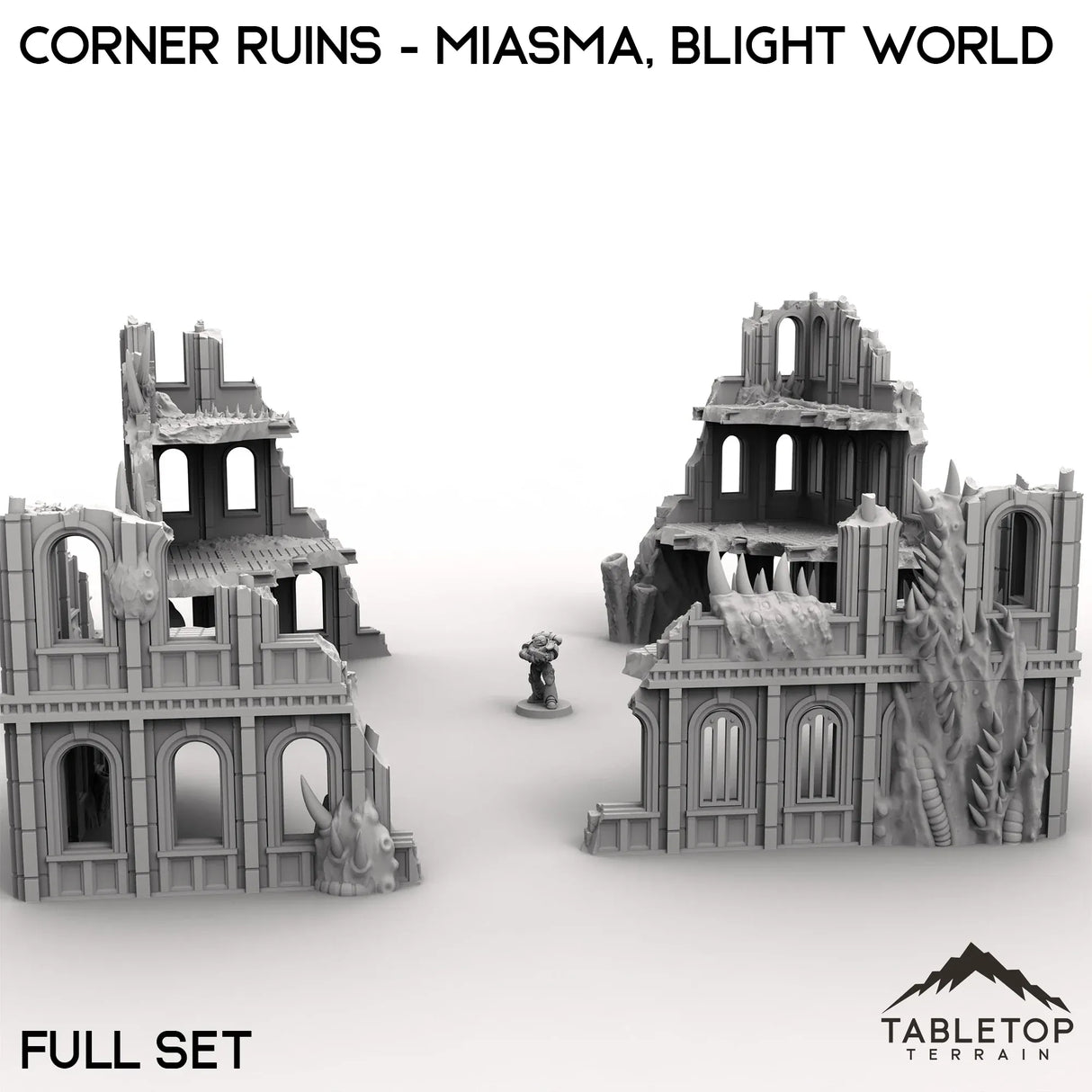 Tabletop Terrain Ruins Corner Ruins - Miasma, Blight World