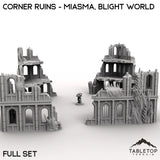 Tabletop Terrain Ruins Corner Ruins - Miasma, Blight World