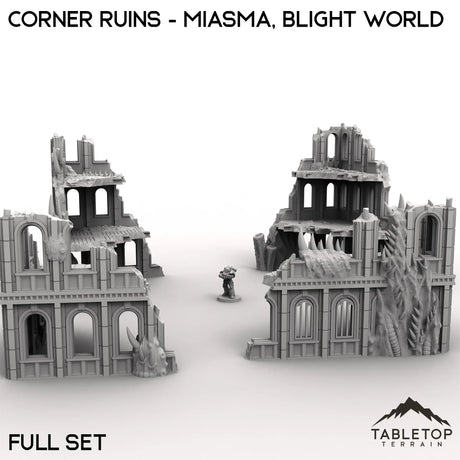 Tabletop Terrain Ruins Corner Ruins - Miasma, Blight World