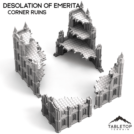 Tabletop Terrain Ruins Corner Ruins - The Desolation of Emerita