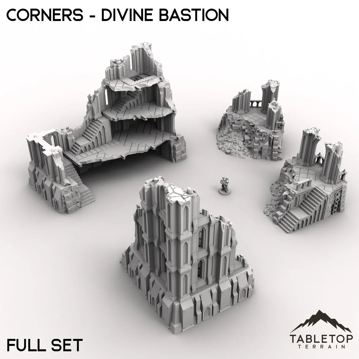Tabletop Terrain Ruins Corners - Divine Bastion, a Failed Arcology