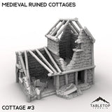 Tabletop Terrain Ruins Cottage 3 / 32mm Medieval Ruined Cottages