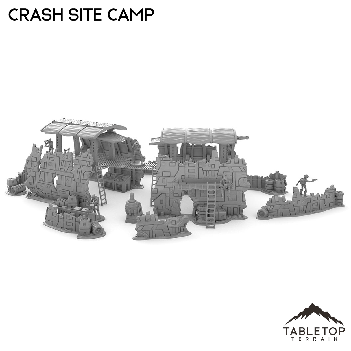 Tabletop Terrain Ruins Crash Site Camp