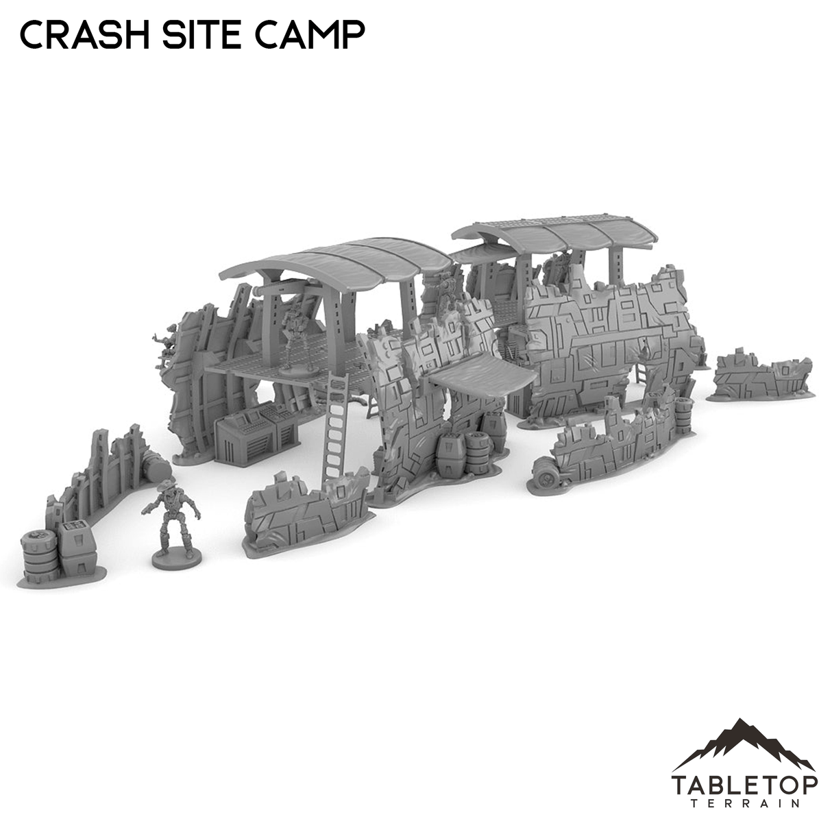 Tabletop Terrain Ruins Crash Site Camp