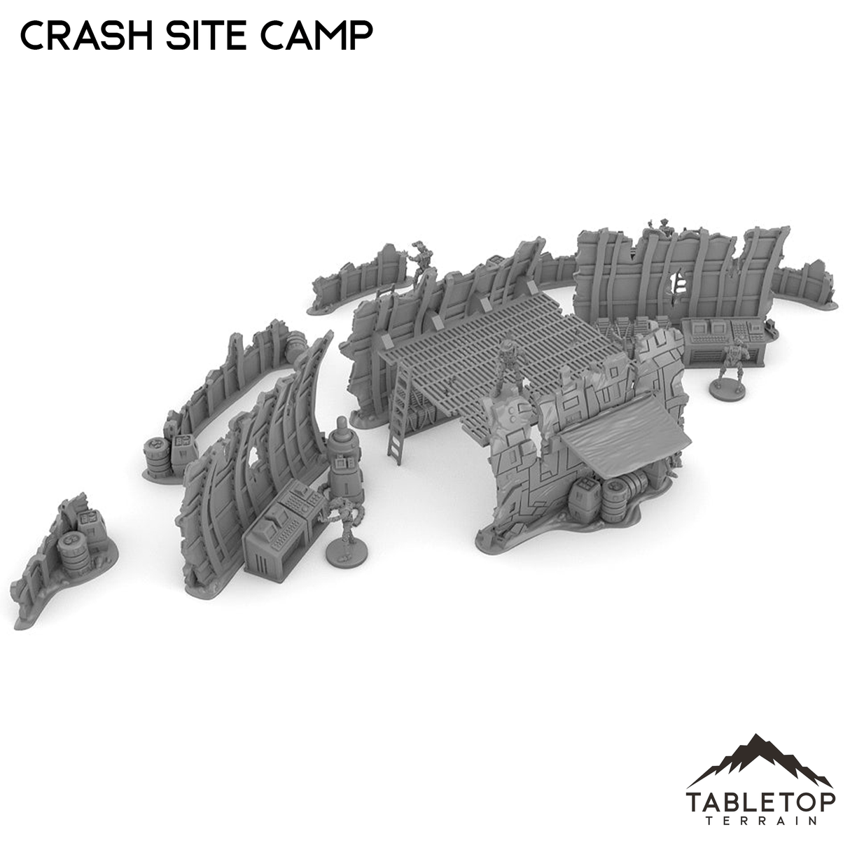 Tabletop Terrain Ruins Crash Site Camp