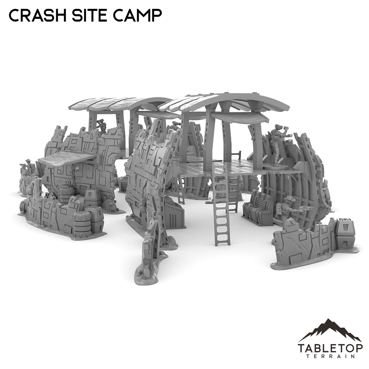 Tabletop Terrain Ruins Crash Site Camp