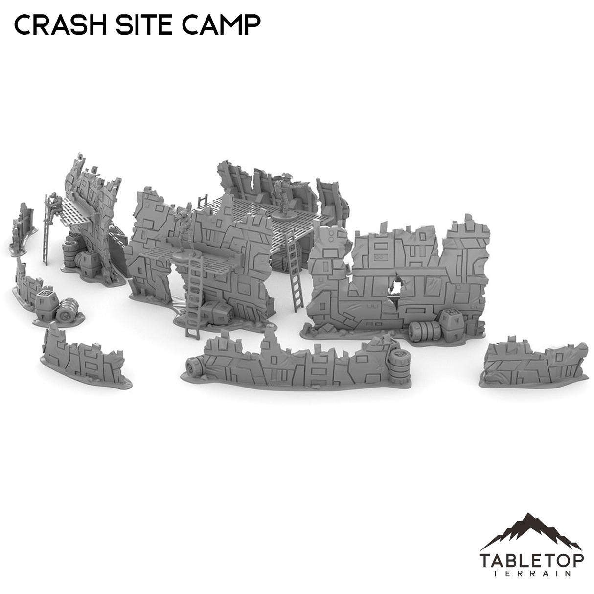 Tabletop Terrain Ruins Crash Site Camp