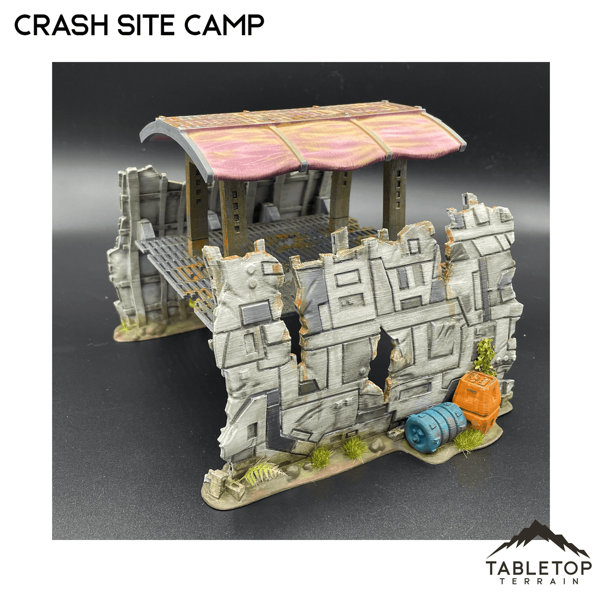 Tabletop Terrain Ruins Crash Site Camp