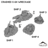 Tabletop Terrain Ruins Crashed X-64 Tri-Wing Wreckage