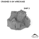 Tabletop Terrain Ruins Crashed X-64 Tri-Wing Wreckage