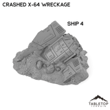 Tabletop Terrain Ruins Crashed X-64 Tri-Wing Wreckage