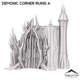 Tabletop Terrain Ruins Demonic Corner Ruins - Belkartam, Corrupted Ancient World