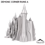 Tabletop Terrain Ruins Demonic Corner Ruins - Belkartam, Corrupted Ancient World