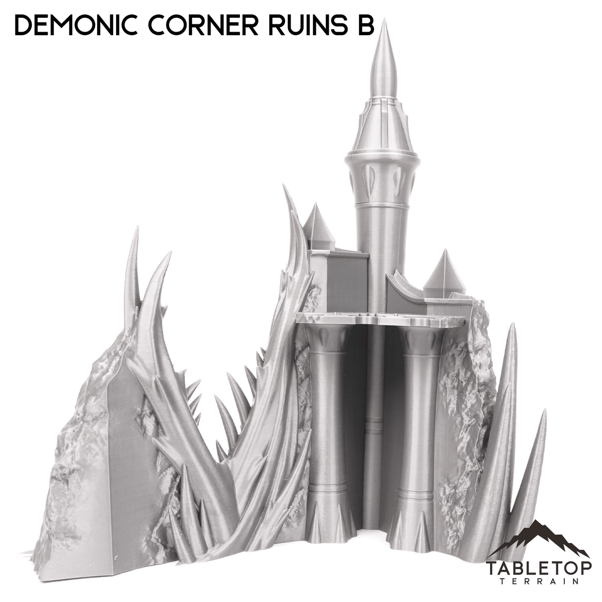 Tabletop Terrain Ruins Demonic Corner Ruins - Belkartam, Corrupted Ancient World