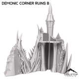 Tabletop Terrain Ruins Demonic Corner Ruins - Belkartam, Corrupted Ancient World