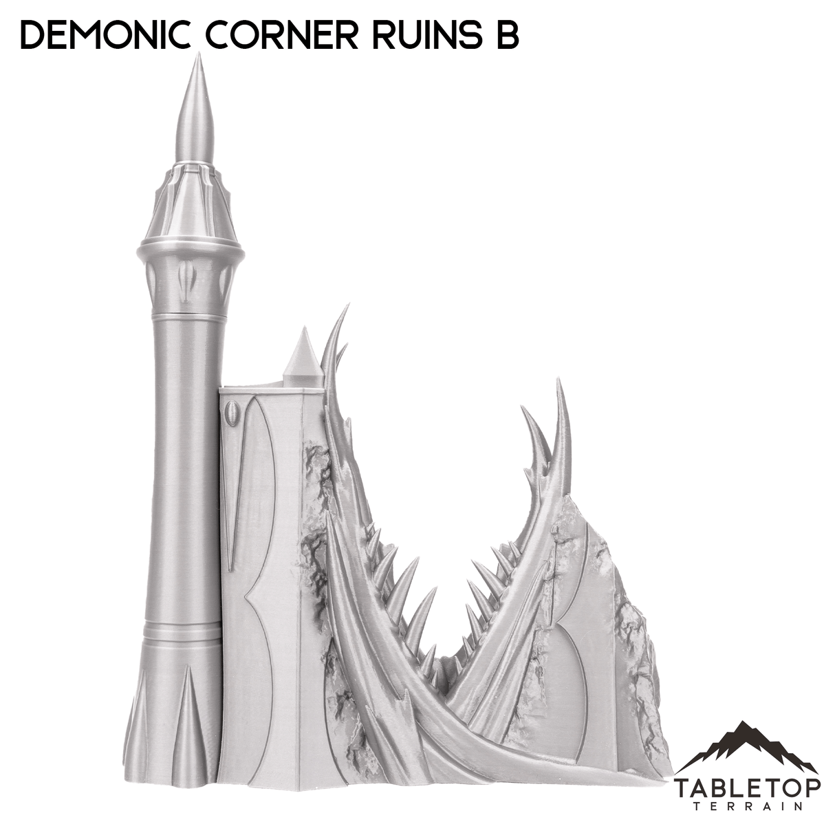 Tabletop Terrain Ruins Demonic Corner Ruins - Belkartam, Corrupted Ancient World