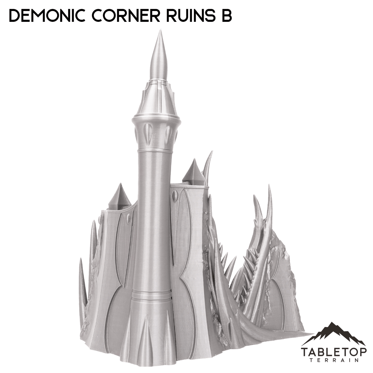 Tabletop Terrain Ruins Demonic Corner Ruins - Belkartam, Corrupted Ancient World