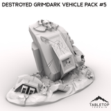 Tabletop Terrain Ruins Destroyed Grimdark Vehicle Pack