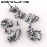 Tabletop Terrain Ruins Destroyed Guard Tanks