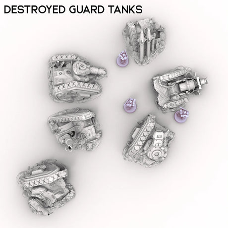 Tabletop Terrain Ruins Destroyed Guard Tanks