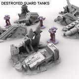 Tabletop Terrain Ruins Destroyed Guard Tanks