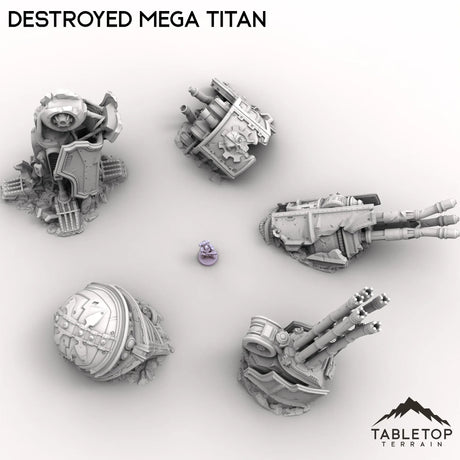 Tabletop Terrain Ruins Destroyed Mega Titan