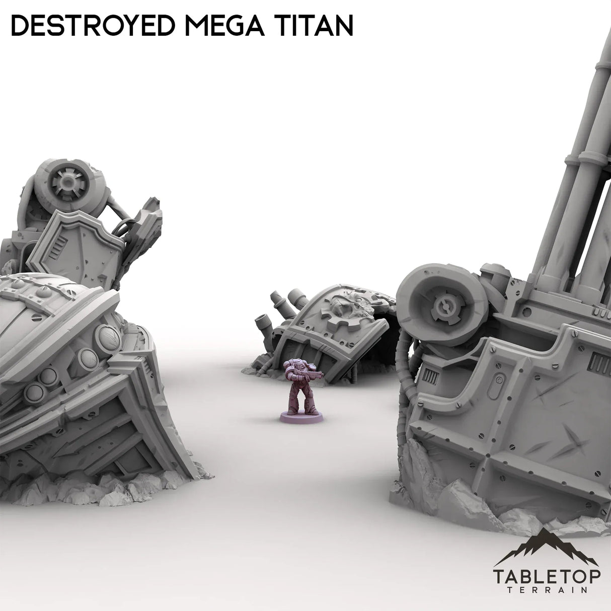 Tabletop Terrain Ruins Destroyed Mega Titan