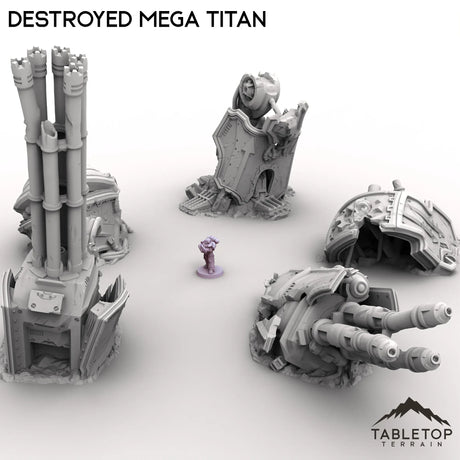 Tabletop Terrain Ruins Destroyed Mega Titan