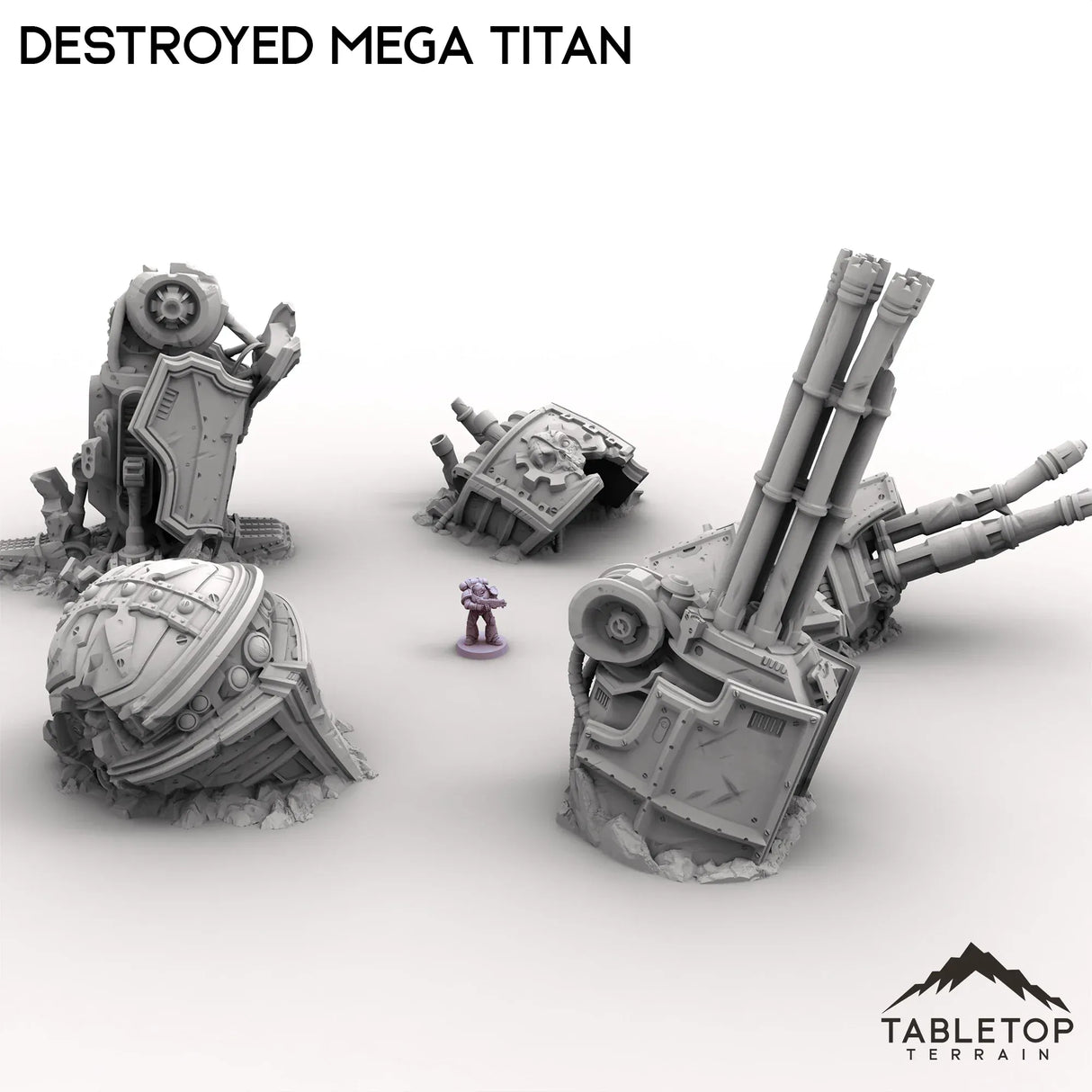 Tabletop Terrain Ruins Destroyed Mega Titan