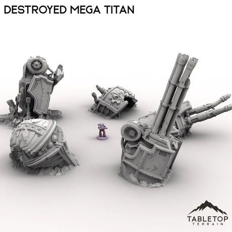 Tabletop Terrain Ruins Destroyed Mega Titan