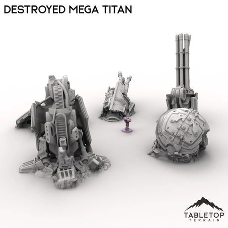 Tabletop Terrain Ruins Destroyed Mega Titan